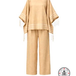 Plain 2pcs set with African embellishments - Image 5