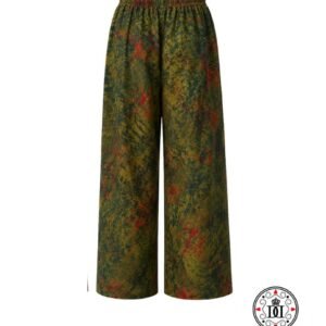 Adire Crepe Cotton Palazzo Trousers - Image 9
